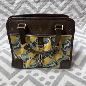 L.A.M.B. Brown and Yellow Patterned Bag